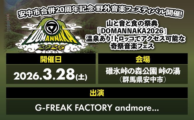 DOMANNAKA2026入場チケット