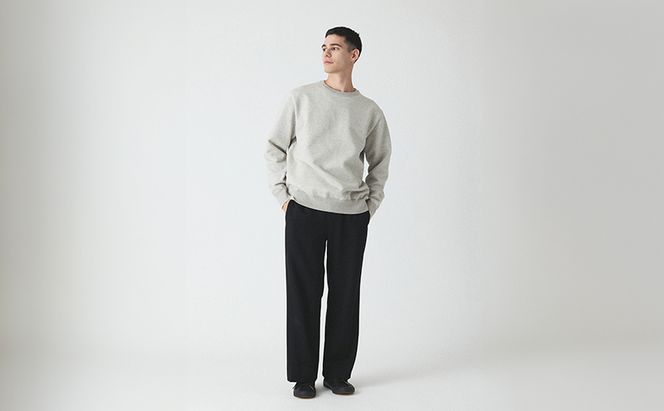 ニット アンユースレス プレーン クルーネックスニット 服 洋服 ファッション ビジネス カジュアル  耐久性 上品 コーマ糸 無撚糸コットン 洗濯可能 墨田区 東京都