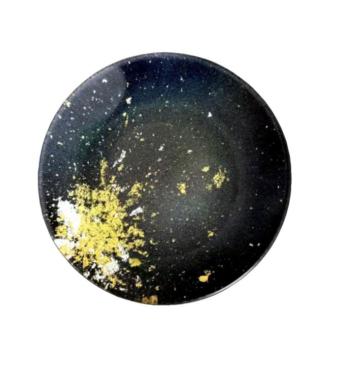 丸小皿 マジョ（金箔）レインボー［NF177］ 303446_CU90082VC01