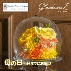【母の日】ガラスドームL 花 お花 プリザーブドフラワー ギフト プレゼント お祝い 誕生日 お供え アレンジ インテリア 東京都 墨田区