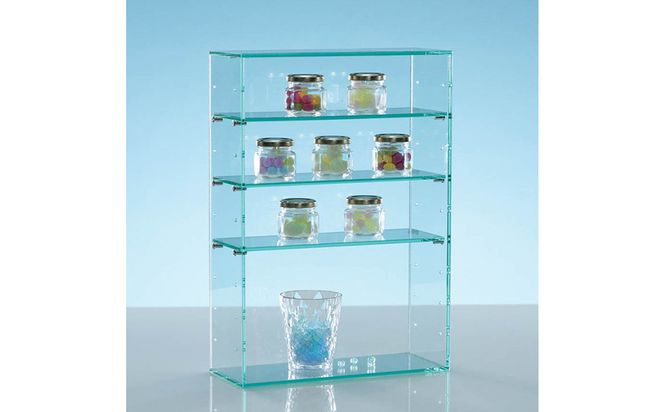 アクリルコレクションケースBタイプ　W30cm×D12cm×H43cm　川崎市自社工場一貫生産品　１台【ガラスカラー】 141305_MH11VC02