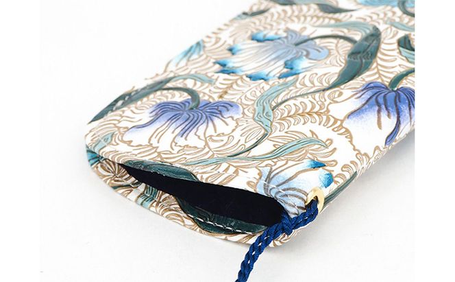 【文庫屋大関】メガネケース　ノースガーデン＜ターコイズ＞【皮革工芸品】 ファッション小物 民芸品 