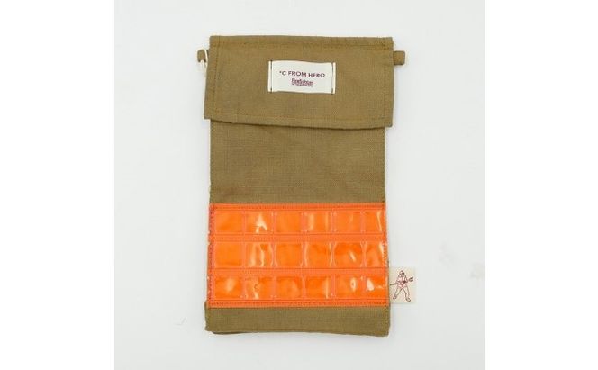 【一点物】高梁市消防本部 消防服リメイク ポーチ ファッション小物 ファッション カバン バッグ 