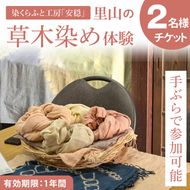 【手ぶらで参加】里山の草木染め体験【体験 染物 自然 チケット 工房 北茨城市 茨城県】(DJ001)