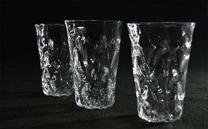 水面　タンブラー（1脚）〈ガラス タンブラー コップ おしゃれ 工芸品 食器 日用品〉 