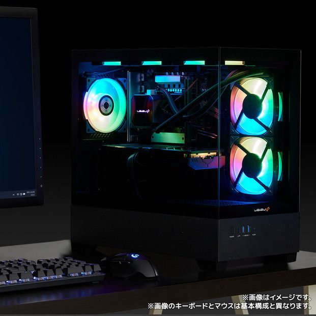 パソコン工房 4年間物損保証 ミニタワーゲーミングPC Ryzen 7/5070/ピラーレス/No.364 322032_EE117