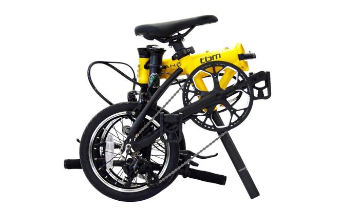 DAHON 折りたたみ自転車 tbm 14インチ 3段変速 超軽量 コンパクト Chrome Yellow（クロームイエロー）オリジナルシフター キャリパーブレーキ｜武田産業 人気返礼品 ダホン フォールディングバイク 通勤 通学 持ち運び 車載 三重県 四日市市 ふるさと納税