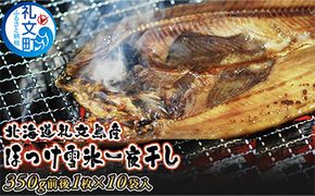 北海道 礼文島産「雪氷熱低温乾燥」 ほっけ 一夜干し (約350g)×10袋［株式会社やまじょう］【 ほっけ ホッケ 一夜干し 干物 低温乾燥 雪氷乾燥 肉厚 脂のり 焼き魚 海鮮 大容量 】