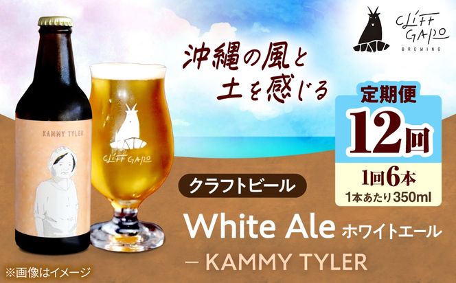 【全12回定期便】-CLIFF BEER- KAMMY TYLER  (ホワイトエール) 6本入り ビール クラフトビール 350ml 飲み比べ ギフト 沖縄市 / 株式会社クリフクラフト[BCDS016]