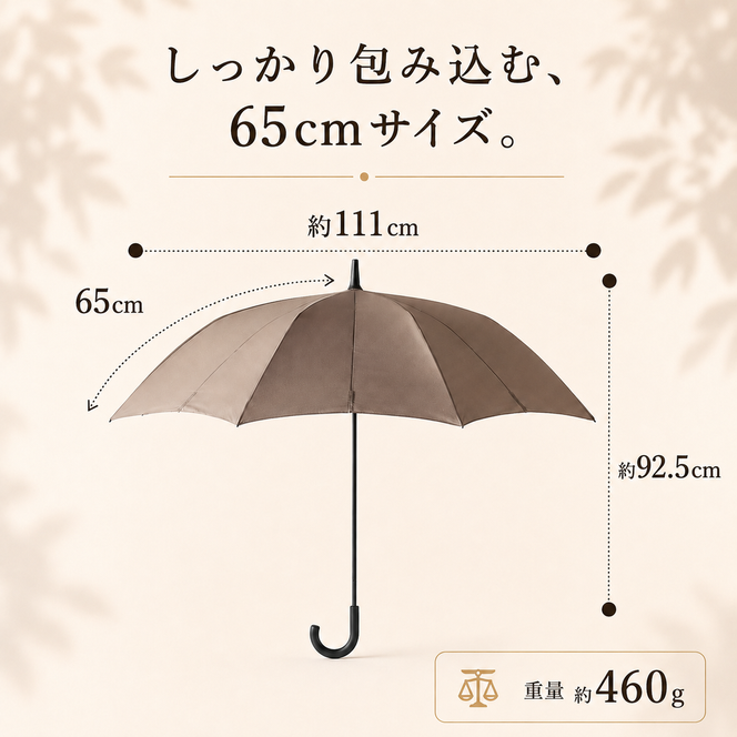 Shupatto アンブレラ 65cm 傘 かさ シュパット レディース メンズ 男女兼用 晴雨兼用 雨傘 長傘 墨田区 東京都