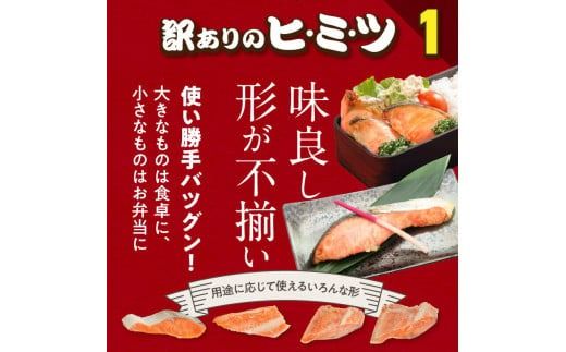 紅鮭切身 訳あり　バラ詰め1.5kg_HD231-016