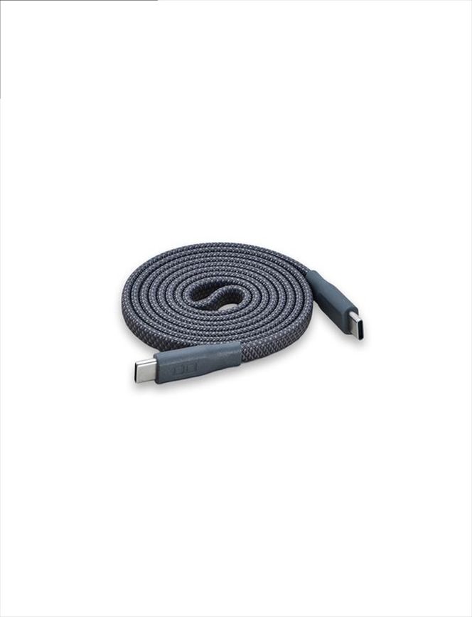 CIO ケーブル Mate Flat Spiral Cable CtoC Type-Cケーブル 充電 iPhone スマートフォン iPad ライトブラック｜小型 軽量 おしゃれ 便利 [2658]