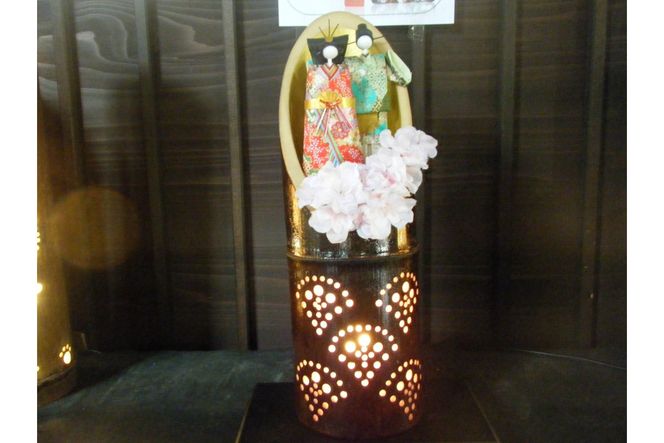 竹明かり雛　WW00001