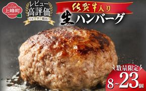 《数量限定》選べる個数 23個 8個 佐賀牛ハンバーグ120g ふっくらジューシー！