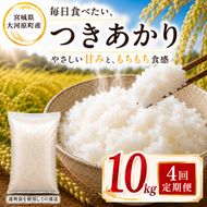 つきあかり 定期便 4回/10kg（5kg×2袋） 令和8年産 新米 ブランド米 白米 精米 【小分け】 宮城県大河原町産