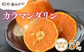 カラマンダリン 約5kg/サイズおまかせ　※2027年4月上旬～2027年5月上旬頃に順次発送予定(お届け日指定不可)　紀伊国屋文左衛門本舗　【ntbt470A】
