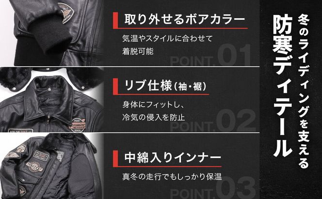 【デグナー】ヴィンテージフライトレザージャケット[16WJ-10] ブラック Sサイズ｜京都 バイクギア 人気ブランド ジャケット バイク［ ヴィンテージ 牛革 プロテクター アクションプリーツ 機能性 実用性 耐久性 安全性 柔らかい フィット感 ツーリング ライダー バイカー おしゃれ かっこいい 人気 おすすめ 送料無料 ふるさと納税 ］ 261009_A-JR192VC01