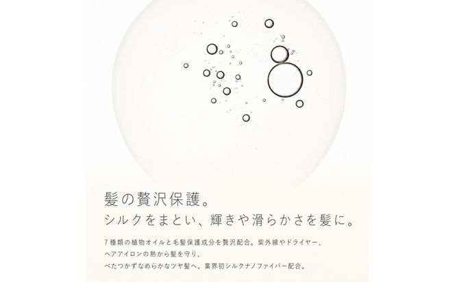 【UNIK】ナノシルクヘアオイル　業界初"シルクナノファイバー"配合　GM00011