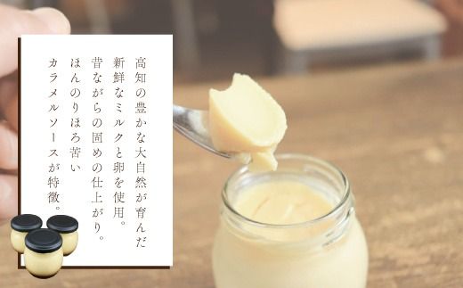ほろ苦カラメル 贅沢 濃厚 大人 の カスタードプリン 瓶詰め 4個 昔ながらのプリン 手作り 濃厚プリン なめらかプリン ふるさと納税プリン スイーツ デザート お菓子 洋菓子 冷凍スイーツ 固めプリン 高知 四万十 しまんと 26-555