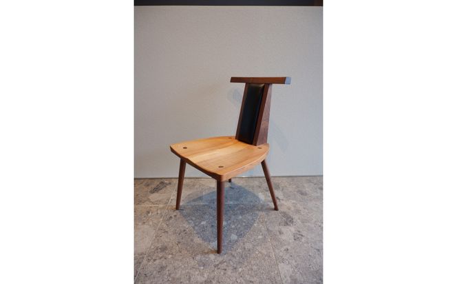 ダイニングチェア（本革ブラック） 372013_LL003VC01