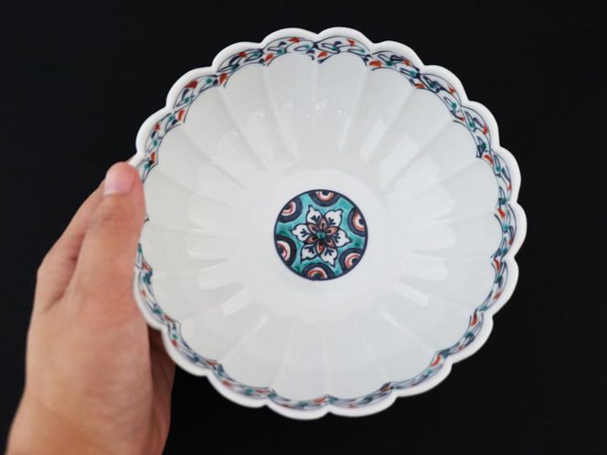 九谷焼　 5.2号鉢　丸小紋　a01 食器 キッチン雑貨 キッチンアイテム 雑貨 お皿 食卓 テーブルコーディネート 盛り付け 