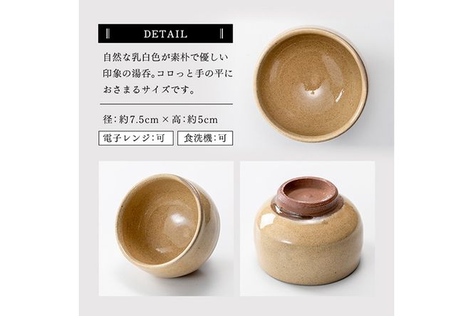 a292 姶良市の伝統工芸品「龍門司焼」白化粧の土瓶と湯呑み(5個セット)【龍門司焼企業組合】陶器 食器 急須 湯呑 湯のみ セット おしゃれ