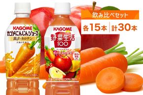 ns039-003　カゴメ 高β-カロテン にんじんジュース 野菜生活100 アップルサラダ 720ml PET 2種 各15本 計30本 野菜ジュース 野菜 果実 ジュース にんじん ミックスジュース フルーツジュース 果物 飲料 お取り寄せ ギフト ペットボトル KAGOME 送料無料 那須塩原市