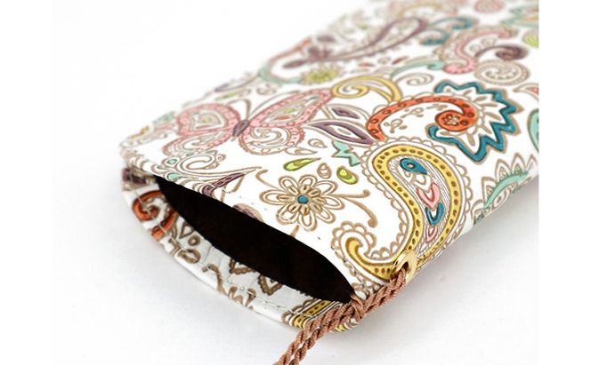 【文庫屋大関】メガネケース　ペイズリー【皮革工芸品】 ファッション小物 民芸品 