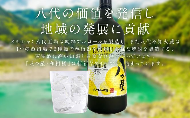 八代不知火蔵（やつしろしらぬいぐら）「八つ星・和柑橘（クラフトジン）」700ml×2本 お酒 蒸留酒 スピリッツ 酒 和柑橘 青柚子 不知火 晩白柚 ボタニカル フレッシュな香り ストレート ソーダ ロック 