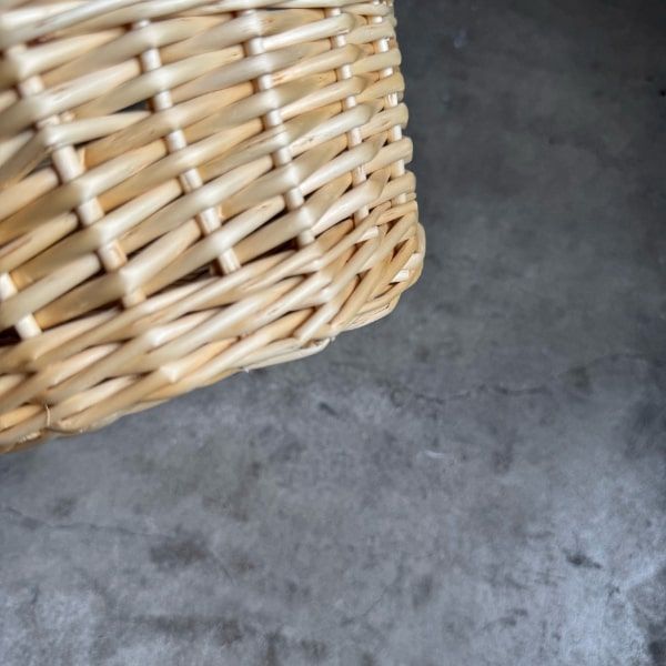 【伝統工芸品】KORI ANRI JAPAN「YANAGI no ROUNDBASKET」柳行李 / 豊岡杞柳細工 100年持つ収納 雑貨 ハンドメイド