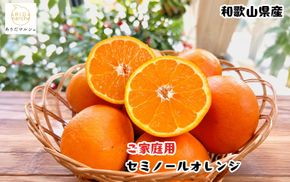 【2027年4月上旬～5月下旬頃に順次発送予定】有田育ちの爽快セミノールオレンジ(ご家庭用)　約3kg+200g(補償分)【ard024A】
