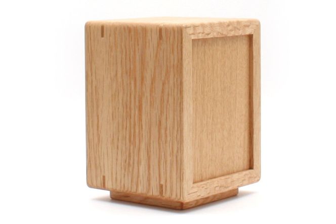 Memorial Box Small メモリアルボックス スモール ナラ ペット用仏壇 骨壷収納 （骨壷2寸～2.5寸用）秋田県 仙北市 ＜あきた芸術村 森林工芸館＞|02_wrb-230201