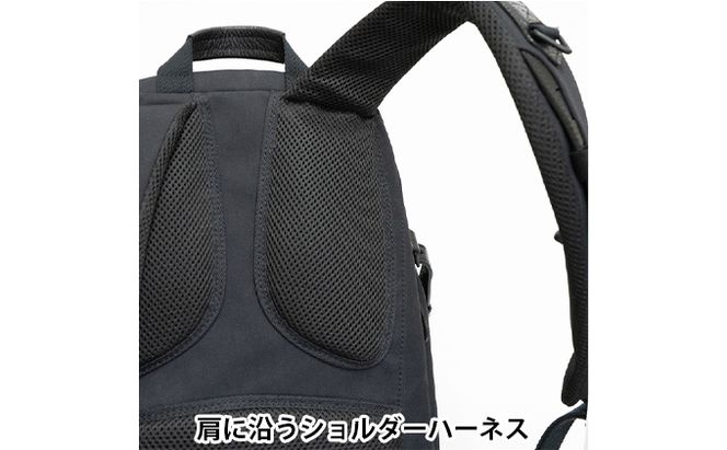 yezoLABO Momonga ユーティリティバックパック L No.8800477 ファッション 小物 かばん リュック 黒 通勤 通学 社会人 学生 出張 PCが入る ファイル収納 エキスパンド機能 日本製 国産 北海道