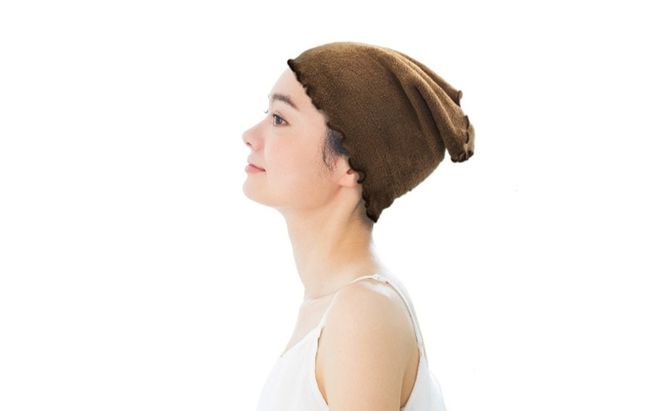 エアーかおる プチターバン( ブラウン )&ヘアーバンド( グレー )セット プチターバン ヘアーバンド ネックタオル 吸水力 吸水 ドライヤー時短 セット スーパーゼロ