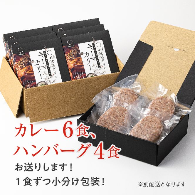 神戸牛 100% プレミアムハンバーグカレー セット  国産 小分け 鶏肉 牛肉 レトルトカレー