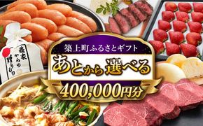 【あとから選べる】築上町ふるさとギフト 40万円分 ハンバーグ 餅 米 明太子 博多和牛[ABZY016]