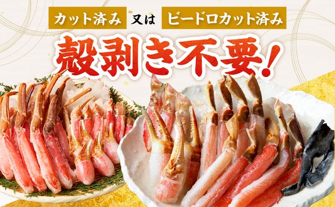 【北見応援返礼品】北見市加工 生冷本ズワイガニセット 800g 昆布入 ( 海鮮 魚介類 魚介 蟹 かに カニ セット 鍋 カニ鍋 カニ爪 ズワイガニ かにしゃぶ カット済 贈答 ギフト 熨斗 のし ふるさと納税 )【094-0080-yell】
