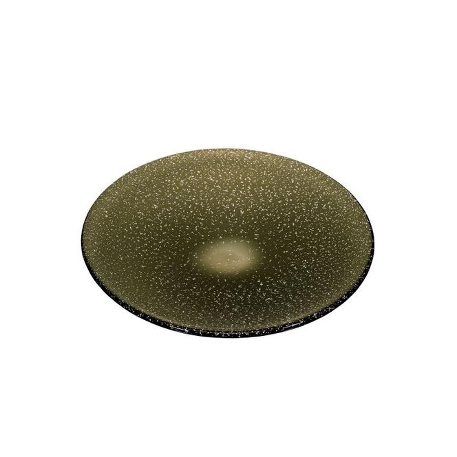 琥輪 21cm 雲母入りプレート 2枚（カーボン） 食器 皿 ガラスプレート ガラス 硝子 手作り ギフト プレゼント 贈り物 九十九里町 千葉