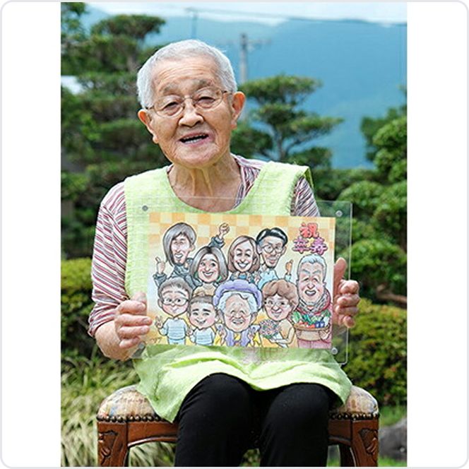 似顔絵　3名（バストアップ） 絵画 インテリア 