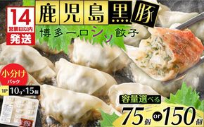 【14営業日以内に発送】＜選べる容量＞鹿児島黒豚博多一口シソ餃子　K025-010
