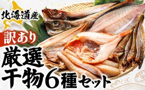 【訳あり】北海道産 厳選干物 6種 セット 【配送日時指定可能】（ほっけ 柳かれい 宗八かれい 糠さんま 八角 はっかく ししゃも こまい 氷下魚 キンキ メンメ スケソウダラ 開きニシン から6種類）干物 真空パック 干物セット ほっけ 無添加 国産 無添加 白身魚 冷凍 個包装 スピード発送 すぐ届くヒロセ すぐ発送 訳あり商品 北海道 釧路町 釧路超 特産品