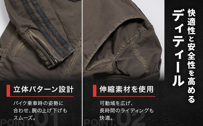【デグナー】コットンジャケット[23SJ-6]〈カーキ・XLサイズ〉｜京都 バイクギア 人気ブランド バイク［ 京都 バイク バイクギア 人気 おすすめ ツーリング ライダー バイカー お取り寄せ 送料無料 ふるさと納税 ］ 261009_A-JR169VC03B