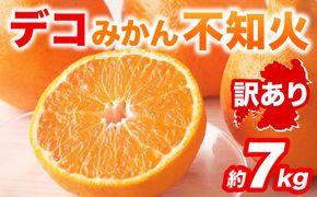 【先行予約】 【訳あり】 不知火 デコみかん 約7kg しらぬい みかん 柑橘 くだもの 果物 フルーツ 旬 熊本県 八代市 【2027年1月中旬より順次発送】