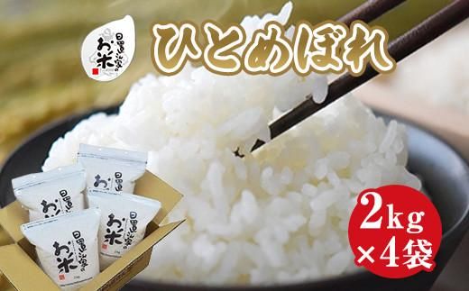 162.日置さん家のお米「ひとめぼれ」2kg×4袋【精米・2025年産】 313726_AE026VC01