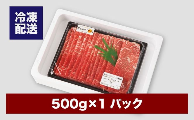 宮崎県産 ブランド牛「黒毛和牛ひなた」モモスライス 500g K34_0002_1