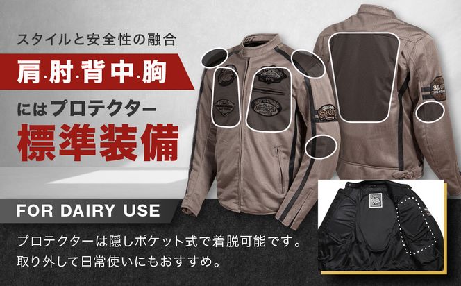 【デグナー】メッシュジャケット[23SJ-1]〈グレー・2XLサイズ〉｜京都 バイクギア 人気ブランド バイク［ 京都 バイク バイクギア 人気ブランド 人気 おすすめ ツーリング ライダー バイカー お取り寄せ 送料無料 ふるさと納税 ］ 261009_A-JR168VC05B