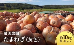 【2026年先行受付】富良野産 黄色 玉ねぎ 約10kg（約30～40玉） M～2Lサイズ　野菜 新鮮 直送 黄玉ねぎ 玉葱 玉ネギ 道産 北海道 富良野市 ふらの 幕田農園
