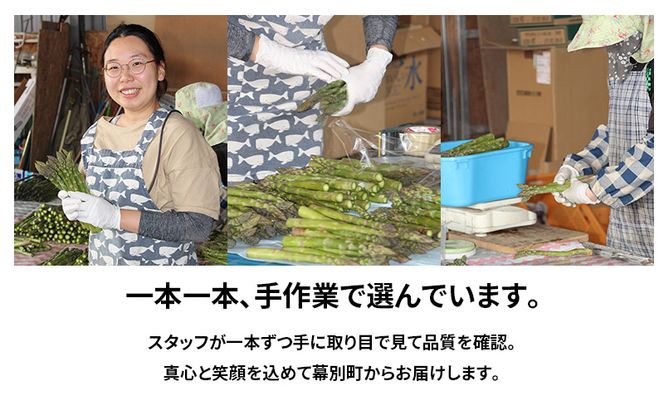 十勝幕別町産 グリーンアスパラ1kg M～2L混合［山田敏明牧場］【2026年5月出荷開始】 北海道 野菜 アスパラガス 