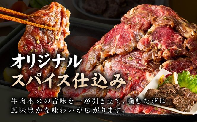 G3407 【満足牛ハラミ】オリジナルスパイス仕込み 合計2.5kg 【味付け ハラミ 小分け 焼くだけ 簡単調理 BBQ 牛肉 250g×10P】