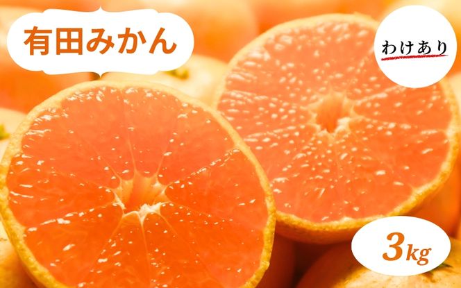 有田みかん 3kg 訳あり 家庭用　※2026年10月中旬～2027年1月中旬頃に順次発送予定【ミカン 有田みかん 和歌山 有田 訳あり】【smt008A】